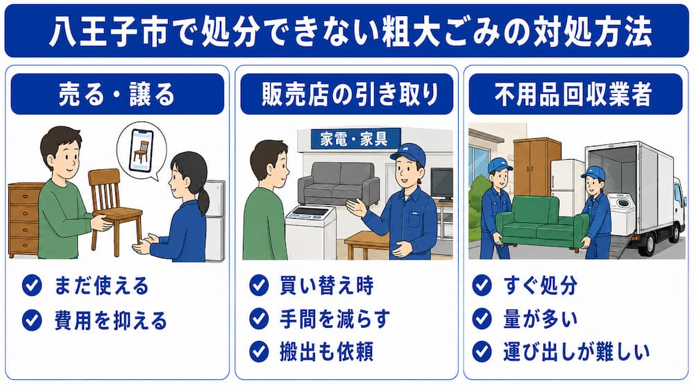 八王子市|自治体で処分できない粗大ごみの対処方法