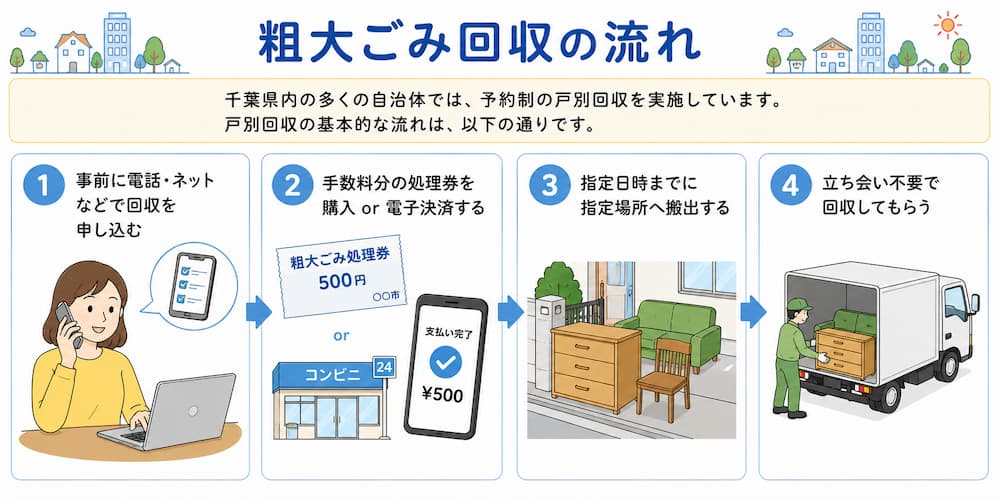 粗大ごみ回収の流れ