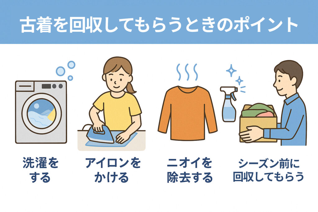 しまむらの古着を回収してもらうときのポイント