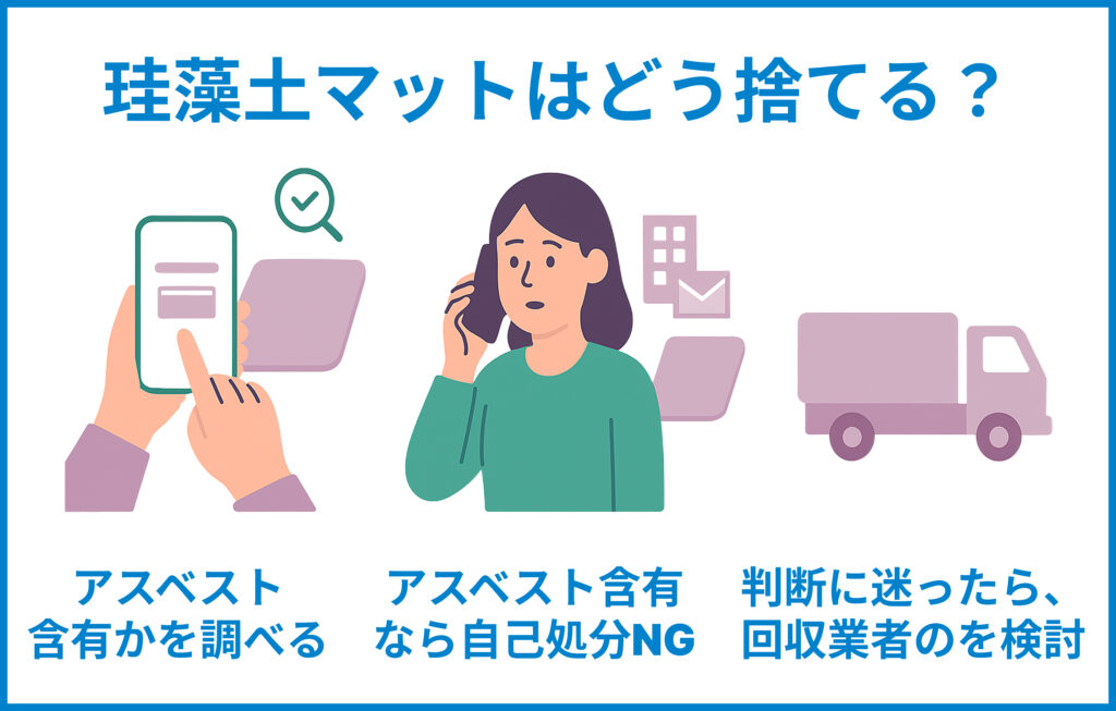珪藻土マットどう捨てる？