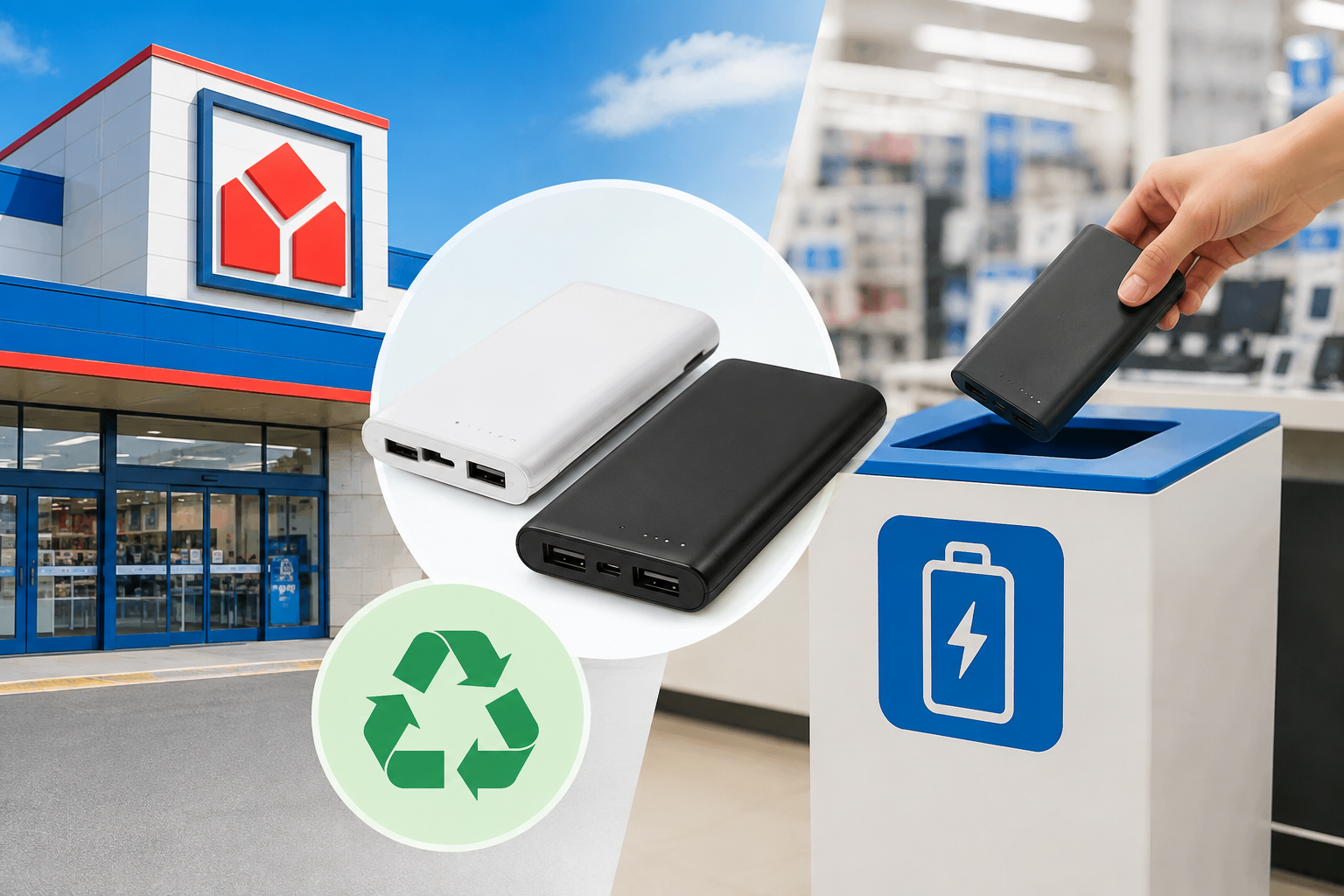 ヤマダ電機でモバイルバッテリー回収